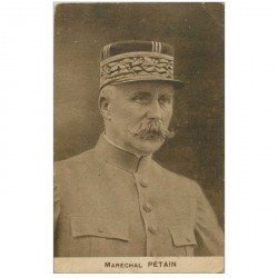 carte postale ancienne Célébrités. Militaire le Maréchal PETAIN fine plissure coin