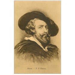 carte postale ancienne CELEBRITES. Peinture Rubens à Anvers