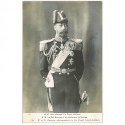 carte postale ancienne CELEBRITES. Roi Georges V en Uniforme de Marine