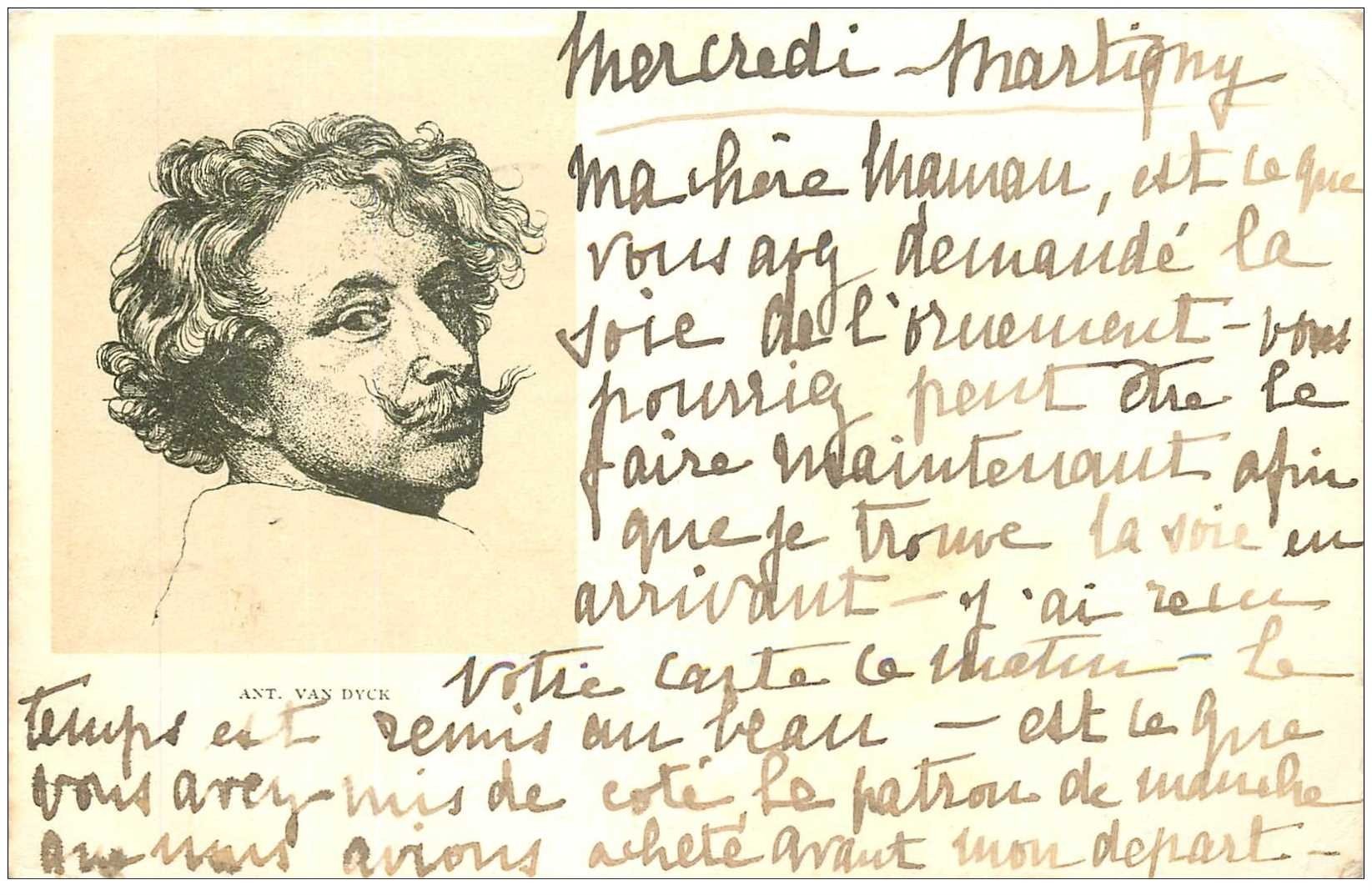 Carte Précurseur 1899. Artistes Peintres. Ant. van Dyck