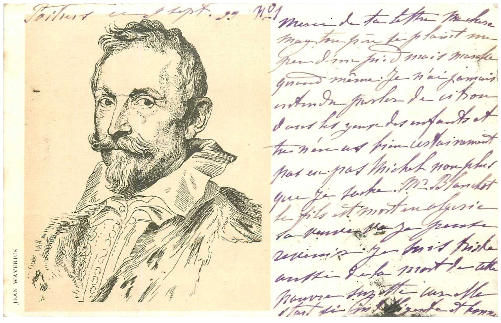 Carte Précurseur 1899. Artistes Peintres. Jean Waverius