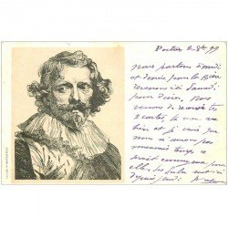 carte postale ancienne Carte Précurseur 1899. Artistes Peintres. Lucas Vorsterman 1899