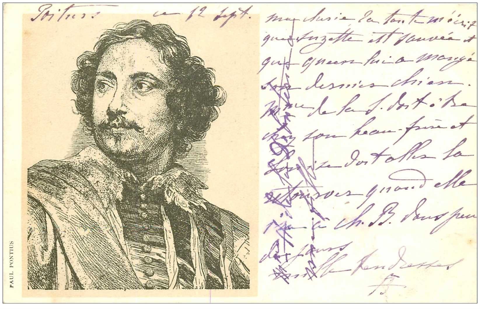 Carte Précurseur 1899. Artistes Peintres. Paul Pontius