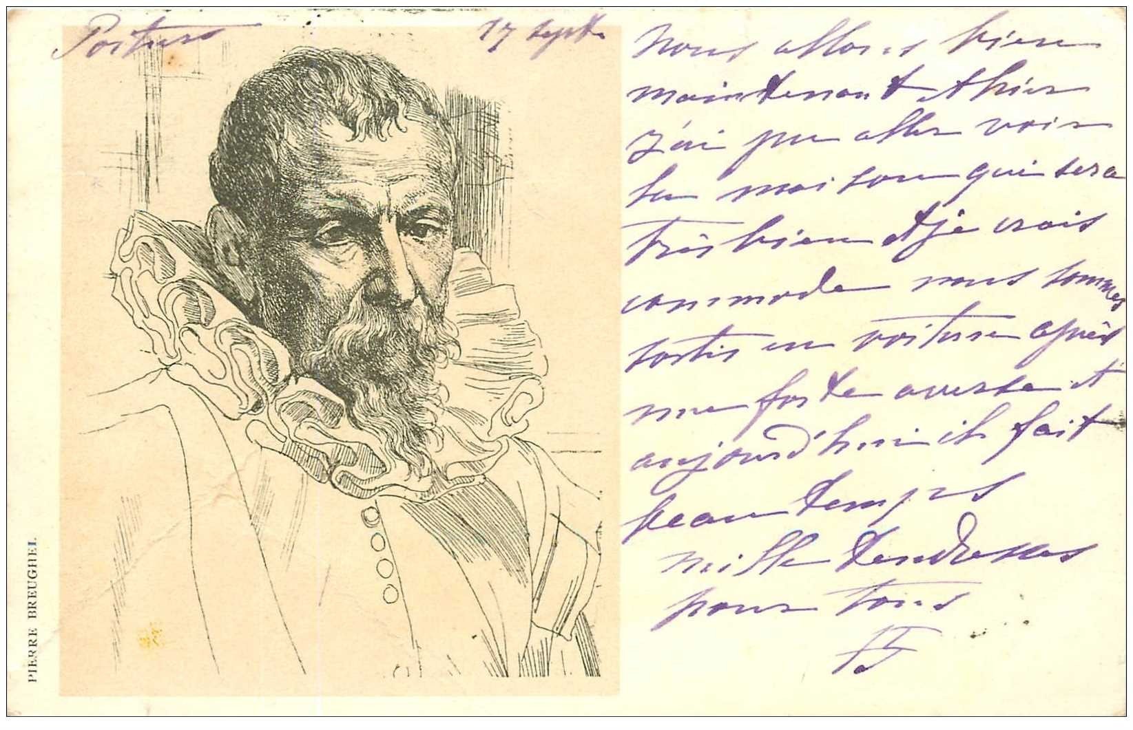 Carte Précurseur 1899. Artistes Peintres. Pierre Breughel 1899