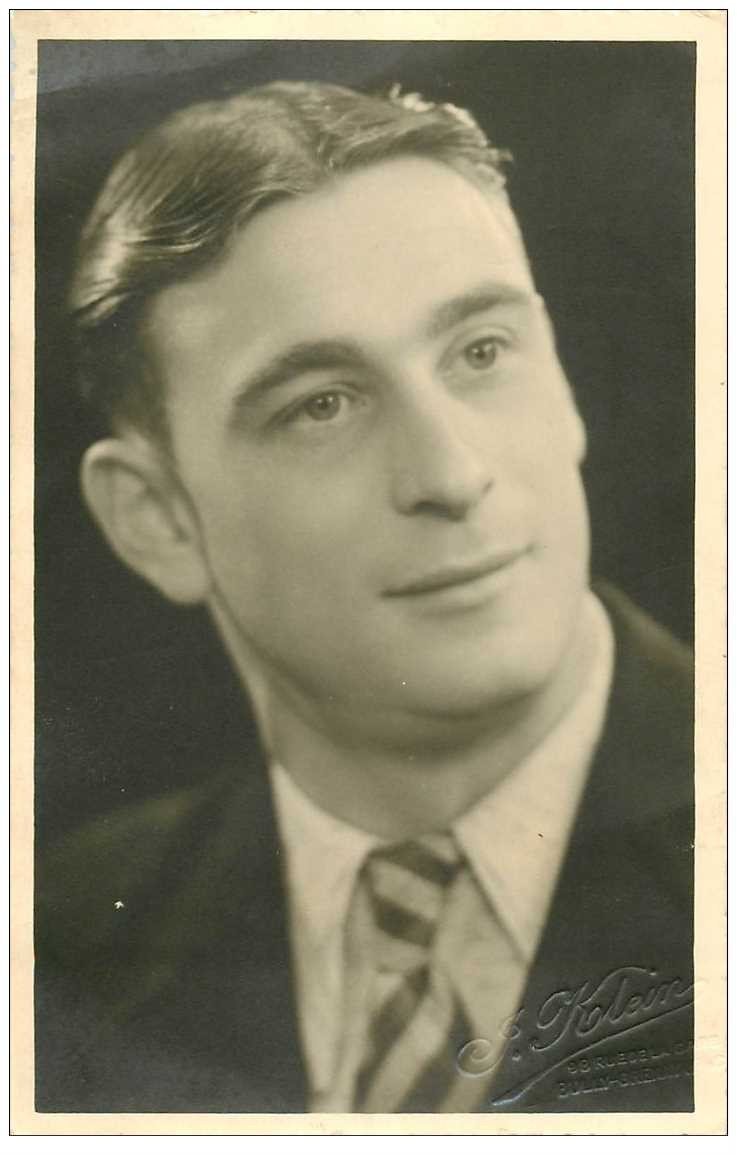 carte postale ancienne PHOTOGRAPHIE PORTRAIT. De Louis Drésier par le Photographe Klein à Bully (62)