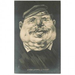 Illustration Tuck. Le Père Lapompe le Troquet en forme de Poire 1903. Politique Satyrique