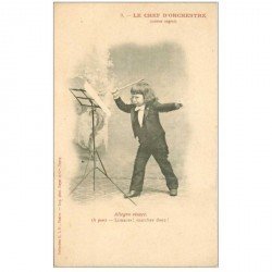 carte postale ancienne MUSIQUE ET MUSICIENS. Le Chef d'Orchestre