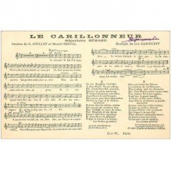 carte postale ancienne PARTITIONS PAROLES ET MUSIQUES. Le Carillonneur Daniderff