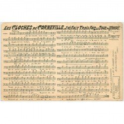 carte postale ancienne PARTITIONS PAROLES ET MUSIQUES. Les Cloches de Corneville Planquette