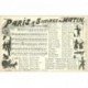 carte postale ancienne PARTITIONS PAROLES ET MUSIQUES. Paris à 5 heures du Matin par Désaugiers