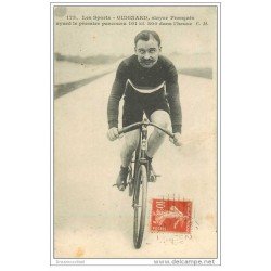 Sports Cyclisme et vélo. GUIGNARD. Stayer Français 1911. Recordman de l'Heure