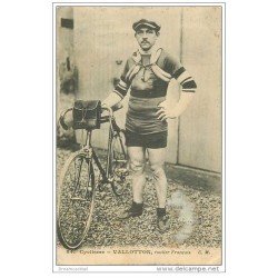 carte postale ancienne Sports Cyclisme et vélo. VALLOTON. Routier Français 1912