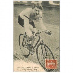 carte postale ancienne SPORTS CYCLISME. Darragon stayer Français. Carte expédiée à Pothier en 1911