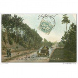 carte postale ancienne SPORTS. Courses Automobiles. Circuit de la Sarthe (72) Entre Ardenay et Bouloire 1906