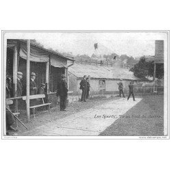 carte postale ancienne LES SPORTS. Tir au fusil de chasse