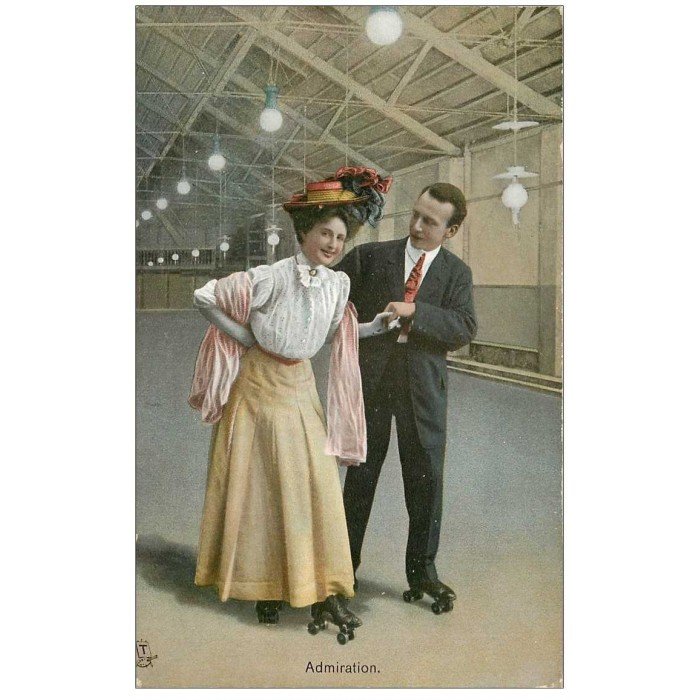 ANCIENNE PAIRE De PATIN A ROULETTES VINTAGE