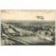 carte postale ancienne AVIATION. Paris Aéroplane au dessus de Passy 1913. Avions et Pilotes