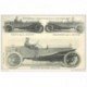 carte postale ancienne TRANSPORTS. Resta, Brabazon et Wrigth sur voiture Austin. Grand Prix 1908