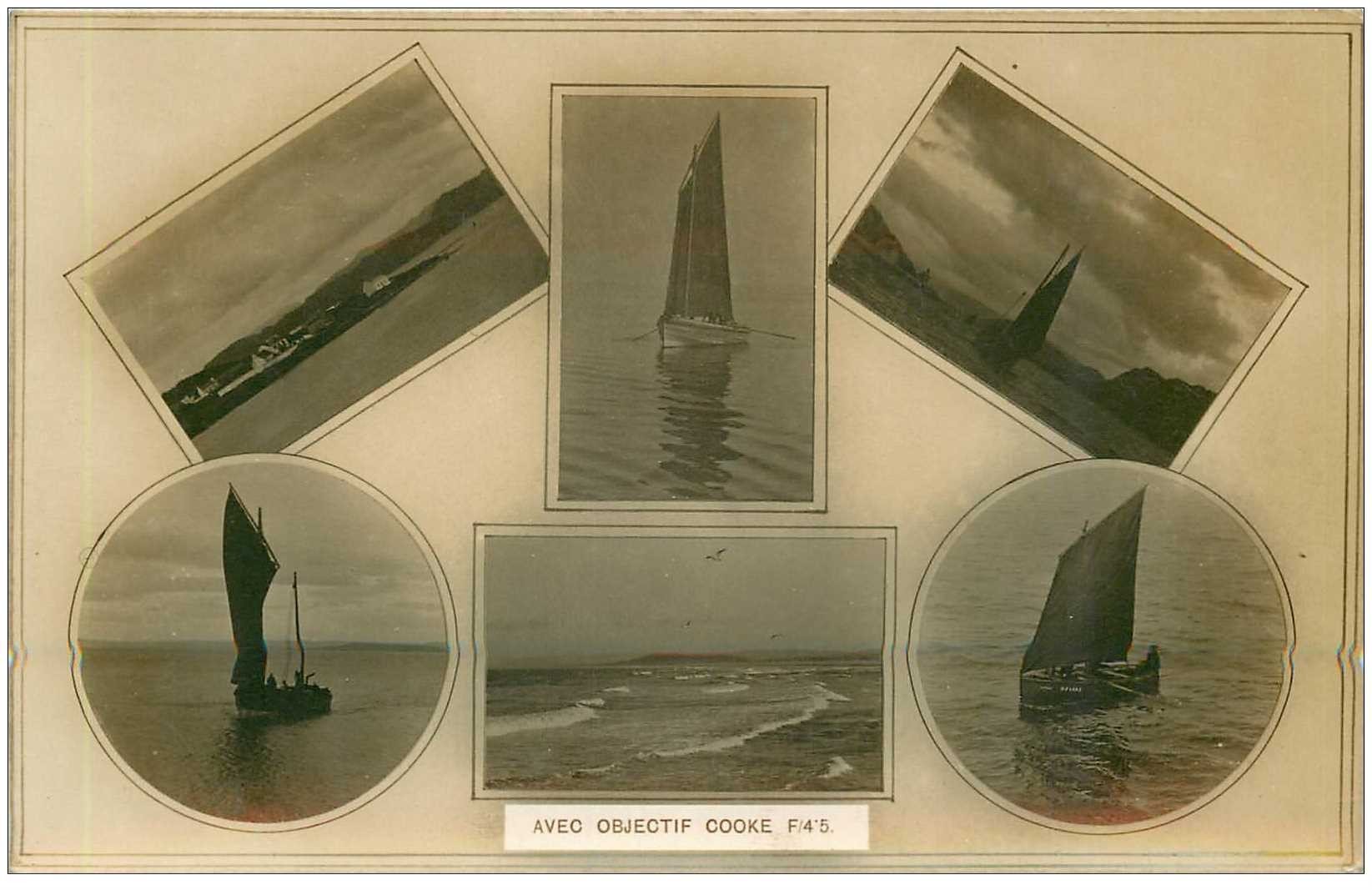 TRANSPORTS. Bateaux et Navires. Barques de Pêcheurs pris avec objectif Cooke F/4°5