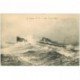 carte postale ancienne TRANSPORTS. La Tourane dans Océan Indien. Bateaux et Navires Paquebot