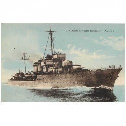 carte postale ancienne TRANSPORTS. Marine de Guerre. Cuirassé l'Alcyon