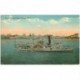 carte postale ancienne TRANSPORTS. Navires et Bateaux. A vapeur Water Front Coney Island N.Y