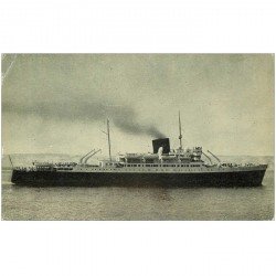 carte postale ancienne TRANSPORTS. Navires et Bateaux. Ville d'Alger