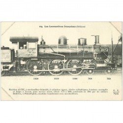 carte postale ancienne LOCOMOTIVES FRANCAISES. Orléans Machine 1797