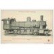 carte postale ancienne TRANSPORTS. Locomotive d'Allemagne à 8 roues Etat Prussien 44. Collection Fleury