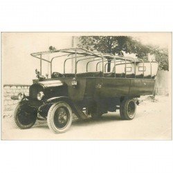 carte postale ancienne TRANSPORTS. Superbe voiture camionnette n°12 pour le transport de Touristes. Photo carte postale