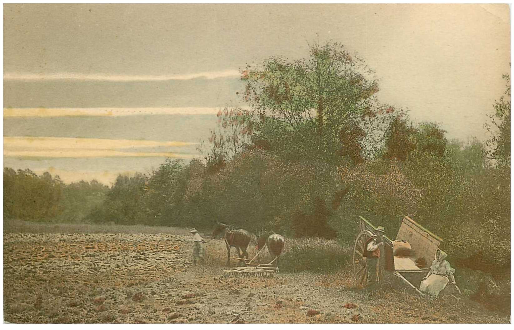 METIERS. Paysans le Remuage des Foins. Modèle Jods série 112 n° 210