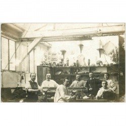 METIERS. Artisans Etameurs ou Doreurs. Photo Carte Postale