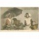 carte postale ancienne METIERS. La Marchande de Marée Poissonnière 1905. Tiens voilà une poire qui s'amène