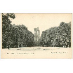 carte postale ancienne 14 VIRE. Place du Château