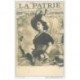 carte postale ancienne Fantaisies. Carte à système Journal LA PATRIE. Superbe Femme par Reutlinger vers 1900
