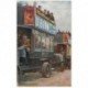 carte postale ancienne PUBLICITE DUBONNET. Autobus Londoniens sur le Front. Tampon militaire 1915