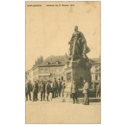 carte postale ancienne 02 SAINT-QUENTIN. Denkmal des 8 Oktober 1870. 1916