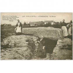 carte postale ancienne DOLMENS ET MENHIRS. 56 Locmariaquer. Autels des Druides