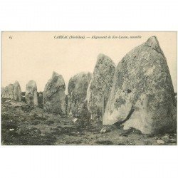 Dolmens et Menhirs 56 CARNAC. Alignement de Ker Lescan
