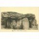 carte postale ancienne Dolmens et Menhirs. CARNAC. Vue latérale