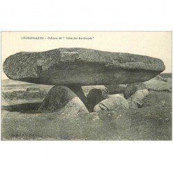 carte postale ancienne Dolmens et Menhirs. LOCMARIAQUER. Table des Marchands