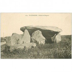 carte postale ancienne Dolmens et Menhirs. PLOUHARNEL. De Kergavat