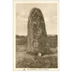 carte postale ancienne Dolmens et Menhirs. Quiberon. De Conguel