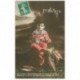 carte postale ancienne FETE 1er AVRIL. Enfant et Poissons 1913