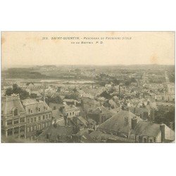 carte postale ancienne 02 SAINT-QUENTIN. Faubourg d'Isle 1909