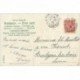 carte postale ancienne NOUVEL AN. Bonne Année carte gaufrée Fleurs et brouette 1905