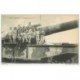 carte postale ancienne CANON SUR RAIL. Camp de Mailly. Obusier de 400 mm 1922