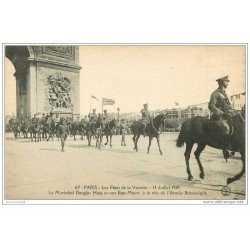 carte postale ancienne FETES VICTOIRE 1919. Maréchal Douglas Haig Armée Britannique. Armée et Militaires