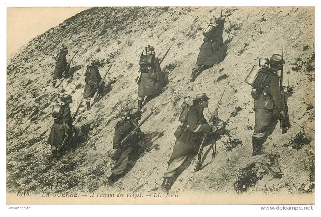 carte postale ancienne GUERRE 1914-18. A l'assaut des Vosges