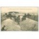 carte postale ancienne GUERRE 1914-18. Artillerie montée et Obstacles. Franchissement d'un Chemin étroit. Canons et Chevaux